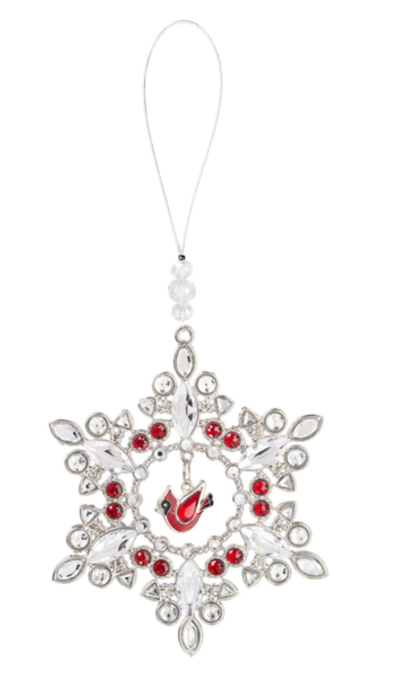 Cardinal Snowflake Ornament - Shelburne Country Store