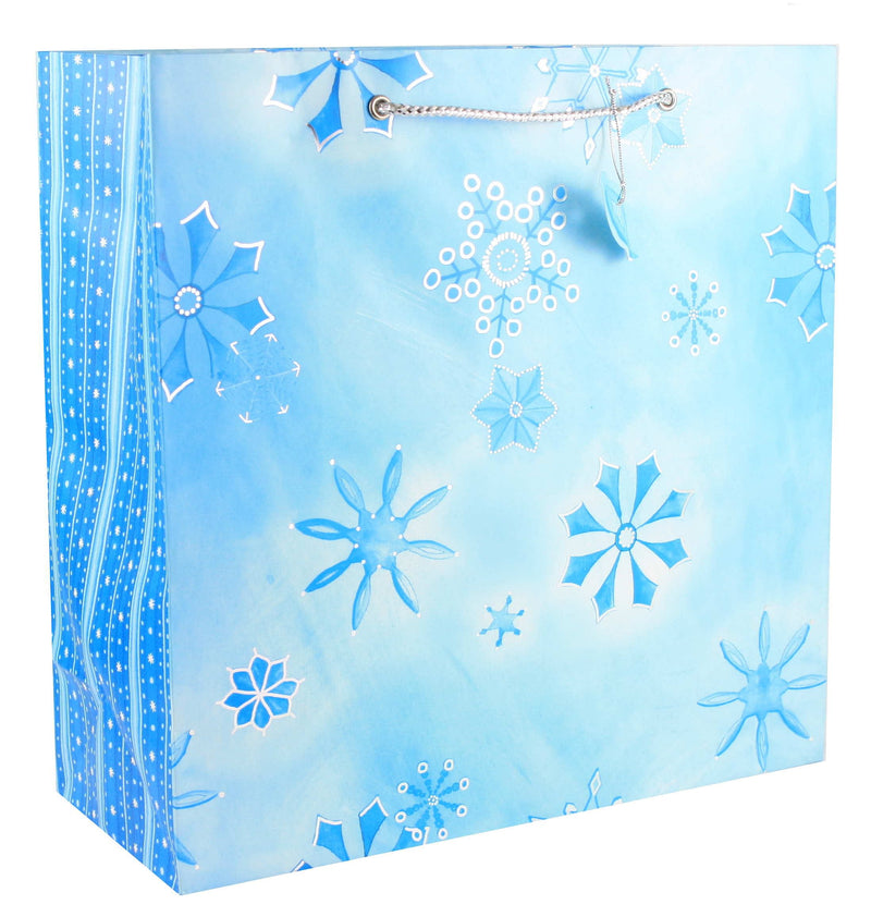Cyan Snowflakes - Gift Bag - Medium - Shelburne Country Store