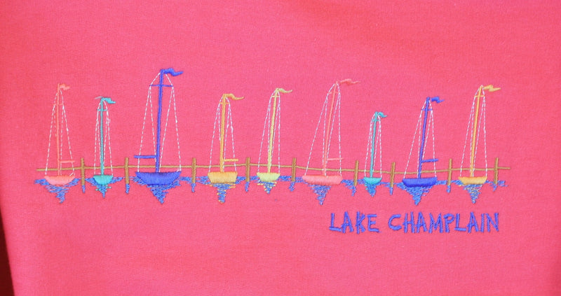 Lake Champlain Sailboat Sweatshirt - - Shelburne Country Store