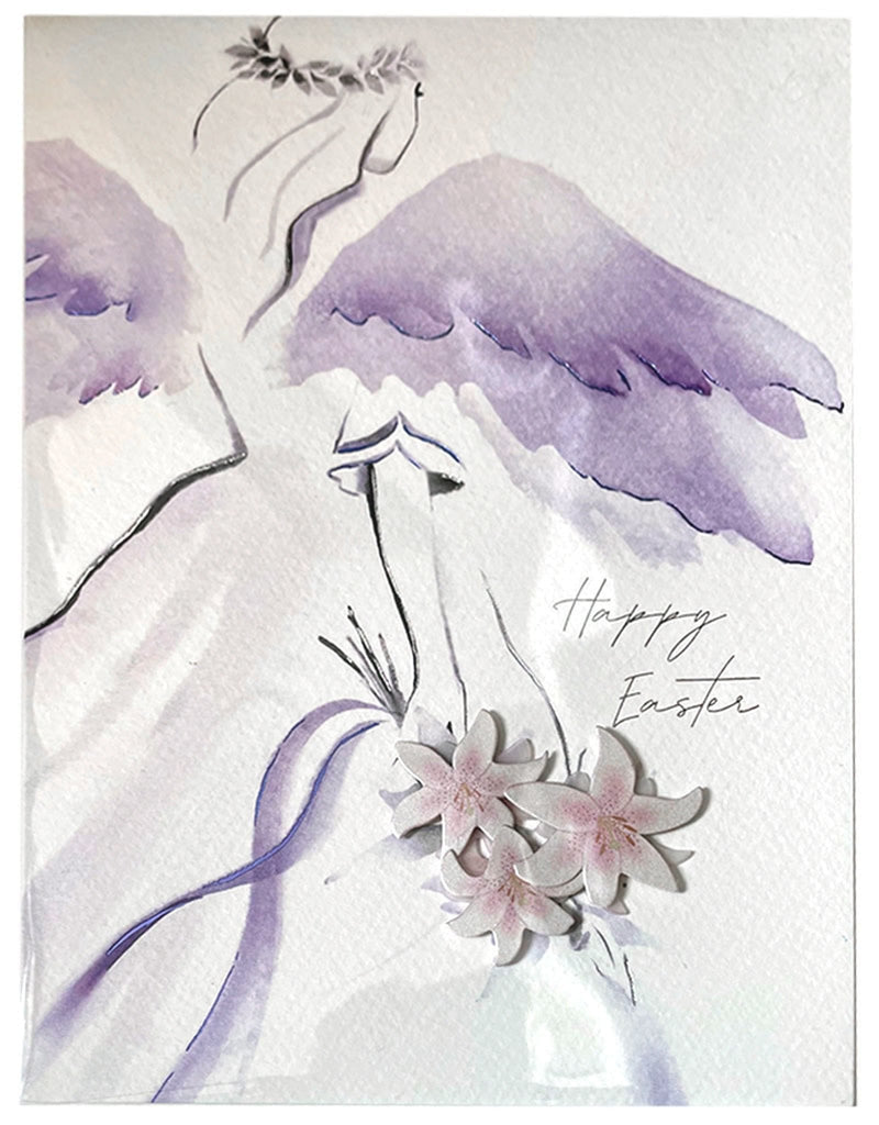 Floral Angel Easter Card - Shelburne Country Store