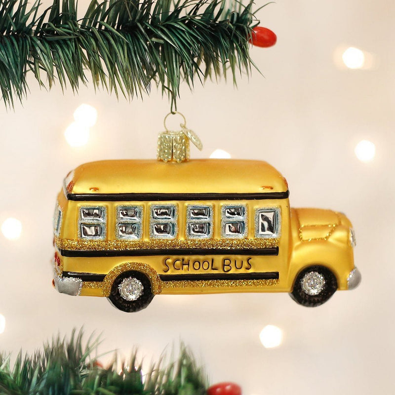 Old World Christmas School Bus - Shelburne Country Store