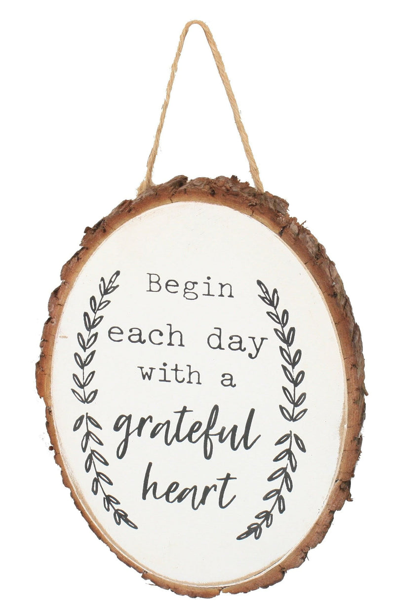 Grateful Heart Oval Wall Sign - Shelburne Country Store
