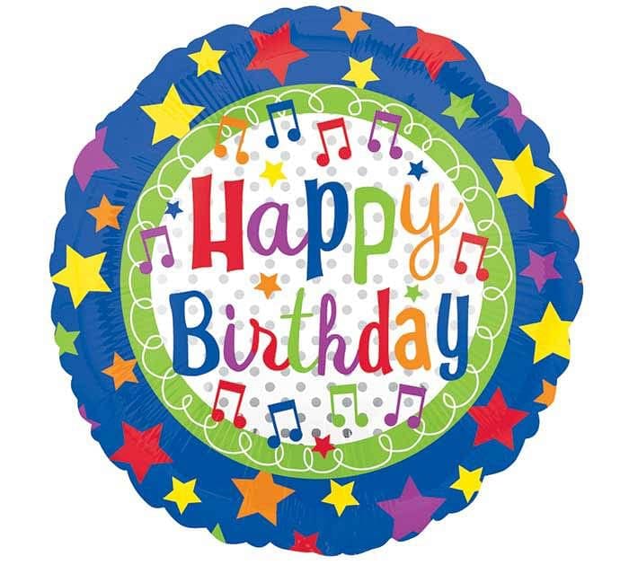 Happy Birthday Stars Balloon - Shelburne Country Store