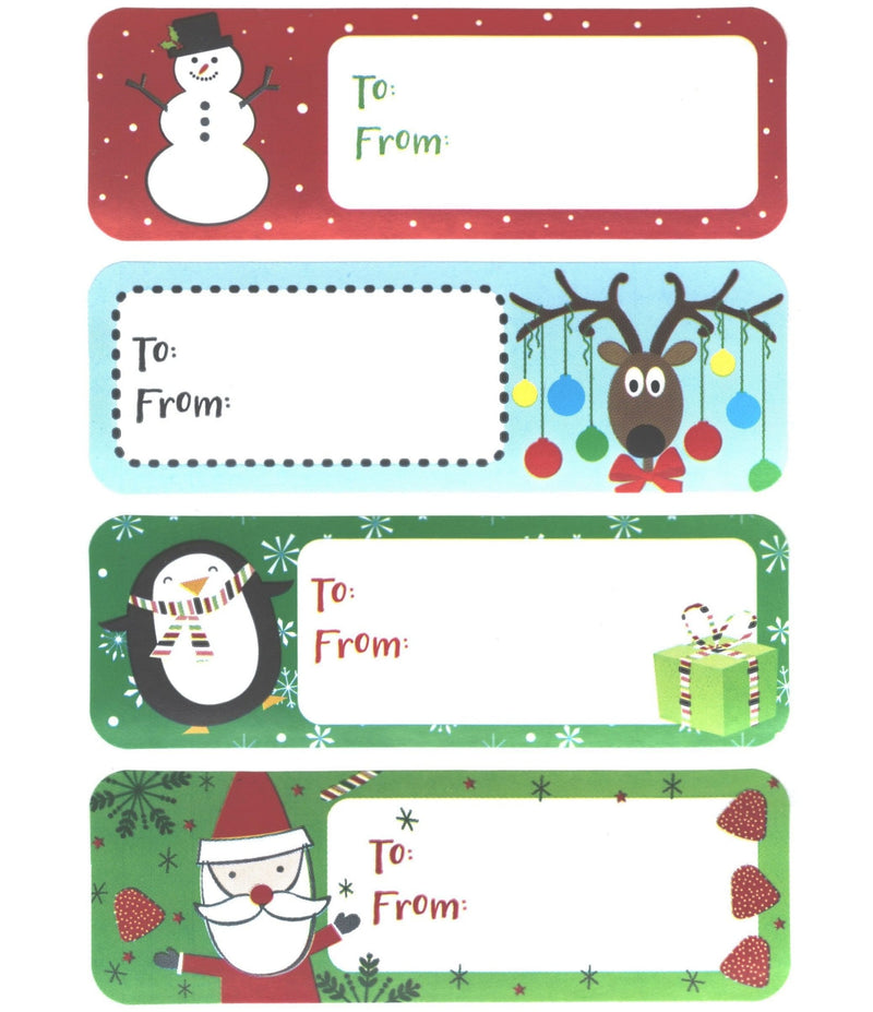 50 Count Peel & Stick Gift Tags - Whimsical - Shelburne Country Store