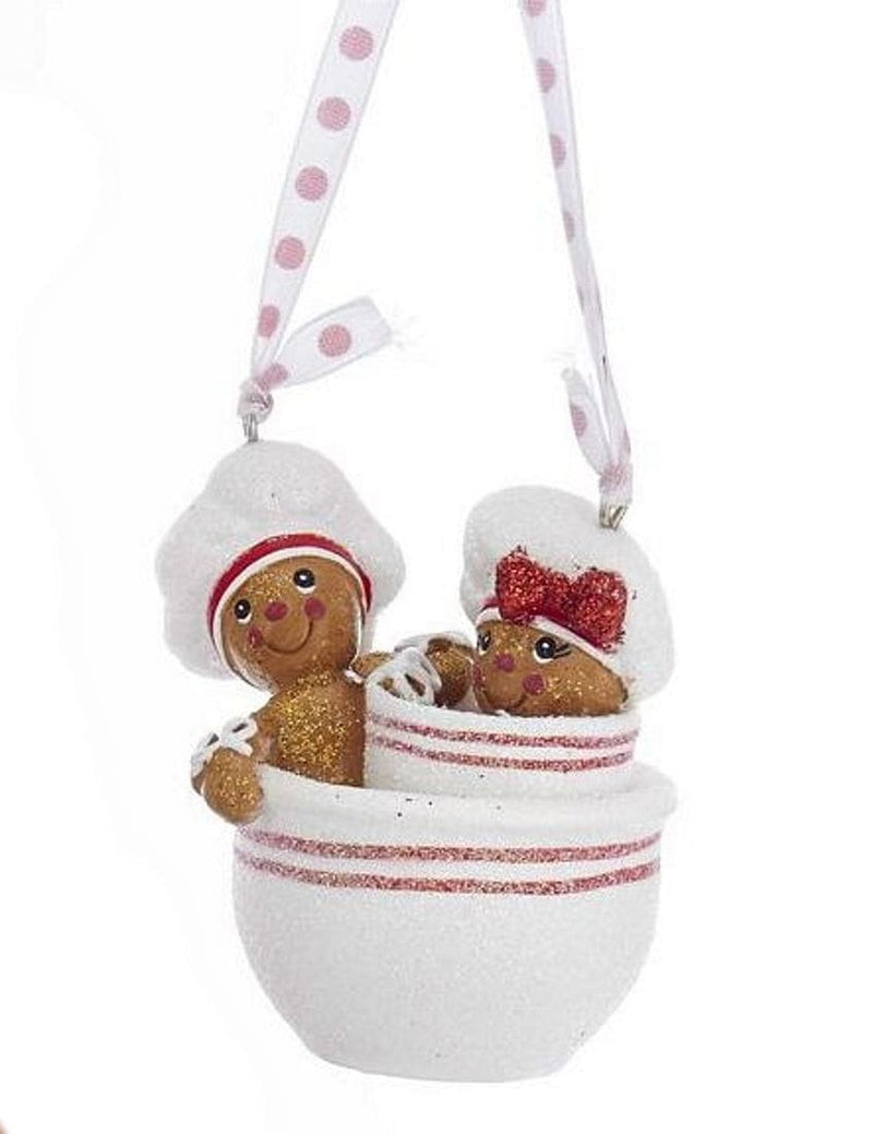 Gingerbread in Cup Ornament -  Large Cup - Shelburne Country Store