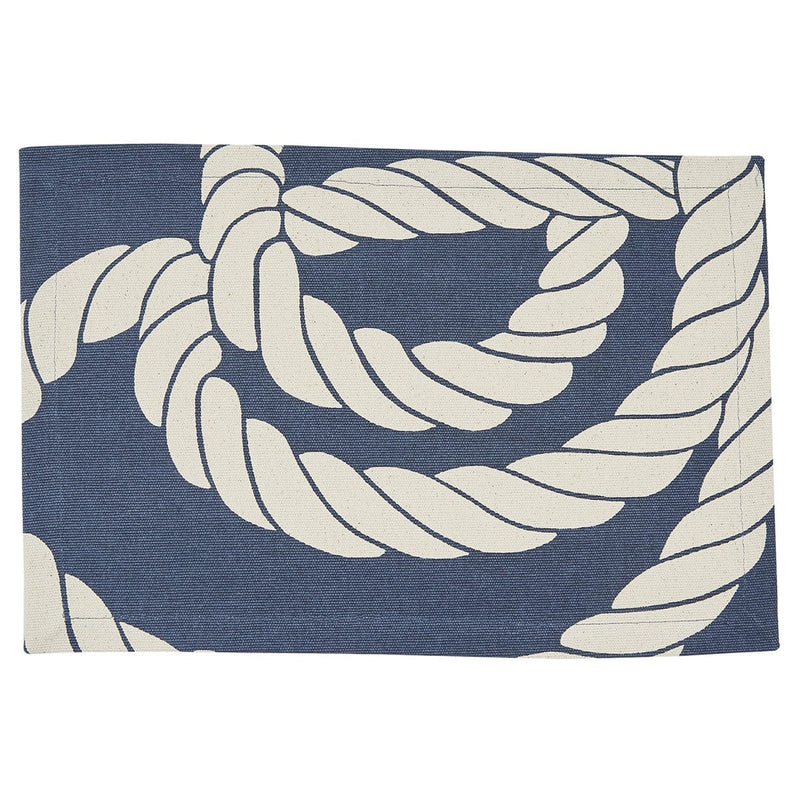 Mariner Rope Placemat - Blue - Shelburne Country Store