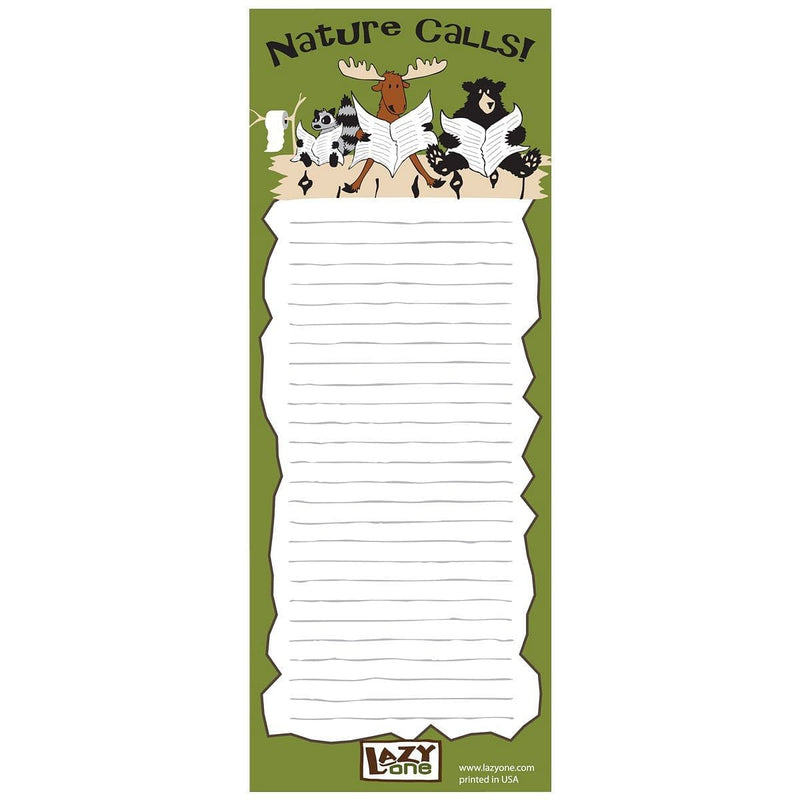 Lazyone Nature Calls Magnetic Notepad - Shelburne Country Store