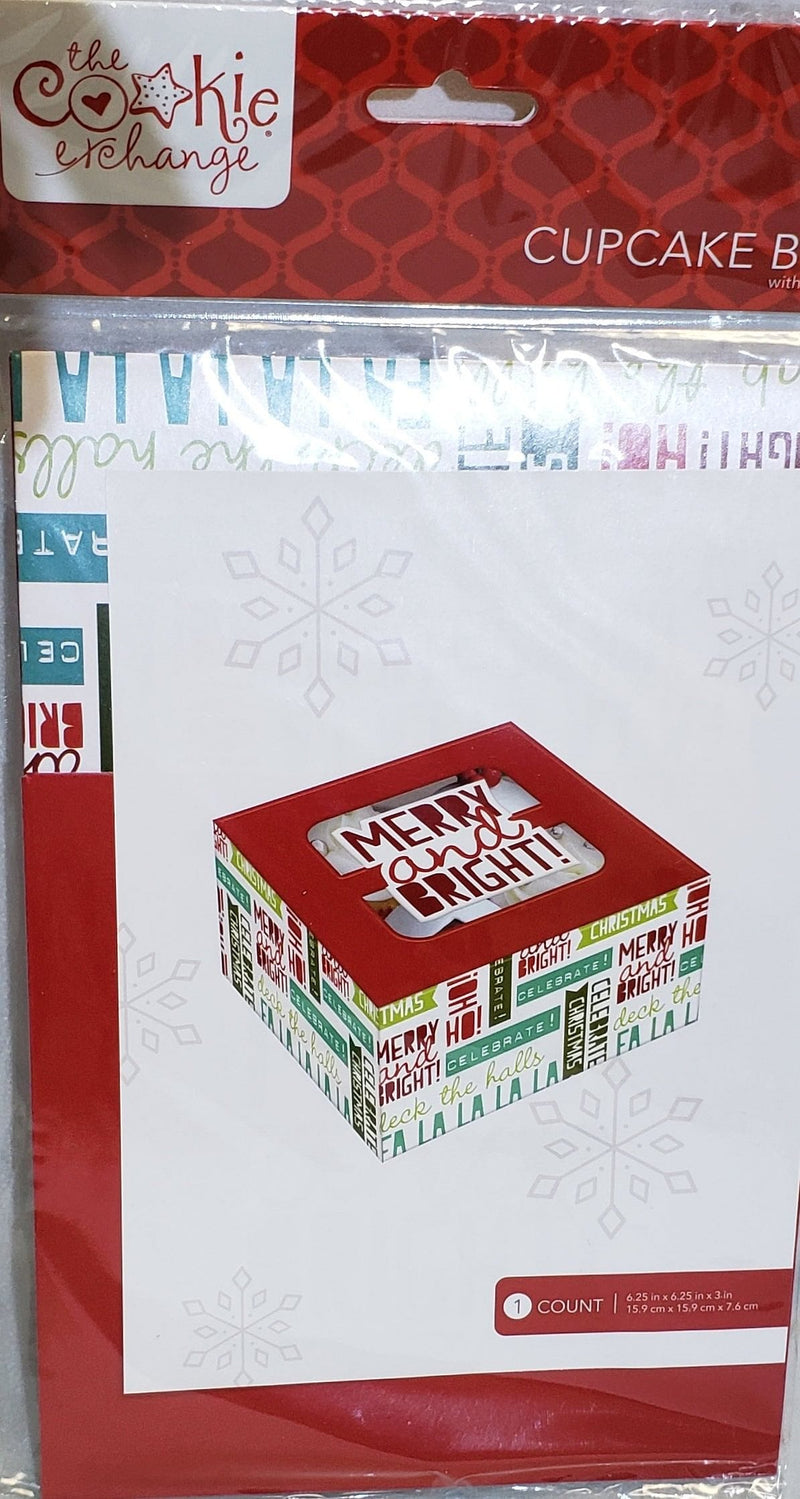 Medium Window Top Cupcake Box - Merry and Bright - Shelburne Country Store