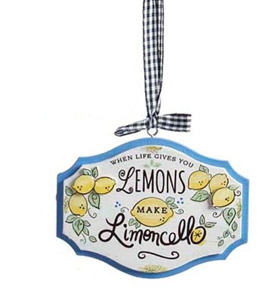 When life gives you lemons Ornament - Make Limoncello - Shelburne Country Store