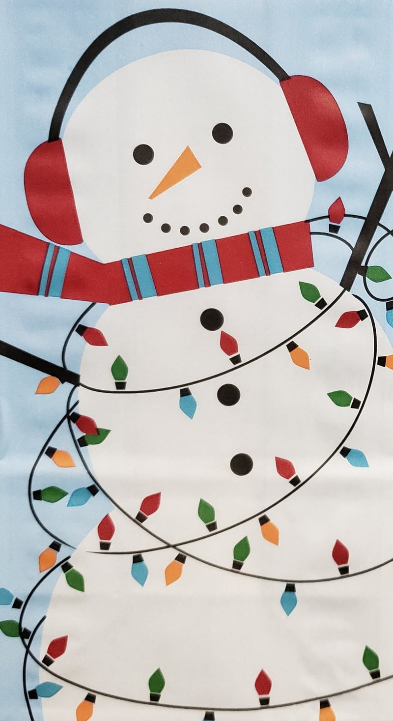 Small Paper Sacks 10 Pack - Lit Snowman - Shelburne Country Store