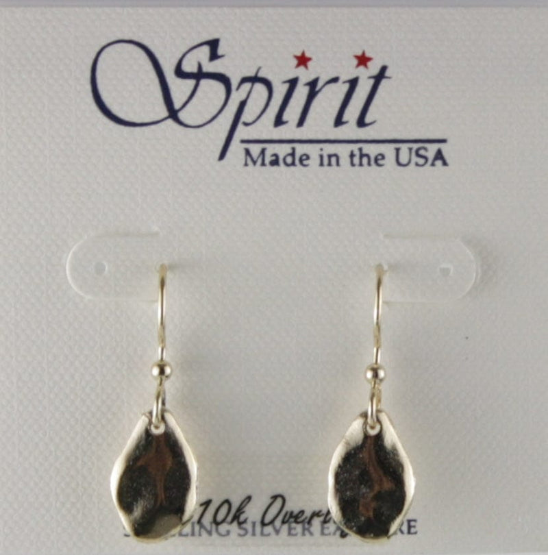 Gold Pounded Teardrops Earring - Shelburne Country Store