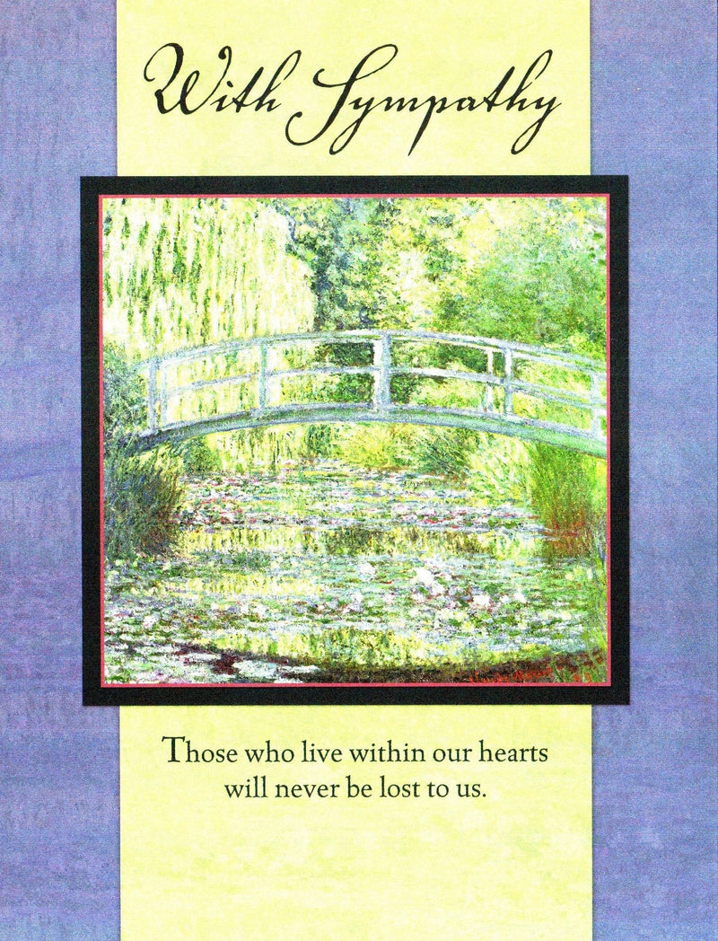 Sympathy Card: With Sympathy Those who live within our hearts... - Shelburne Country Store