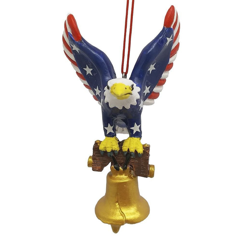 American Eagle With Bell Ornament - Shelburne Country Store