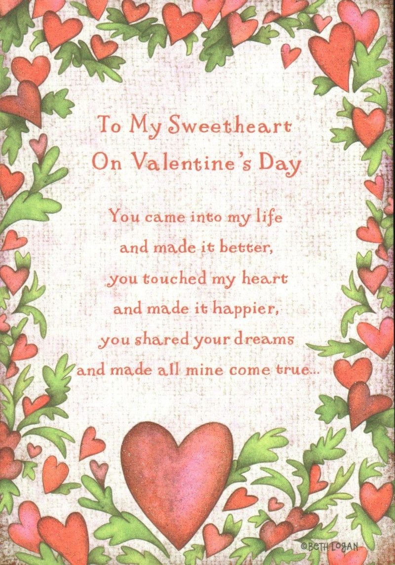To My Sweetheart On Valentine's Day Card - Shelburne Country Store