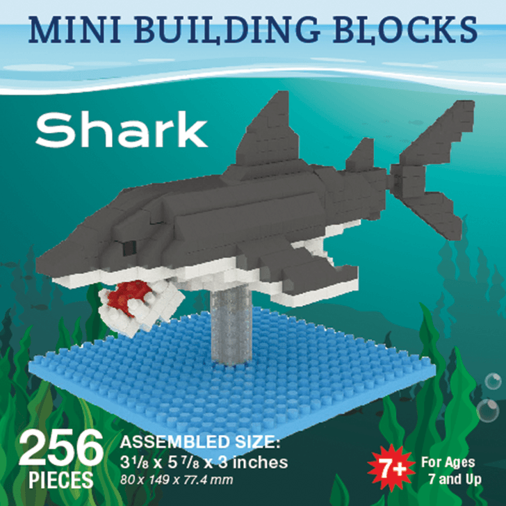 Mini Building Blocks - Great White Shark - Shelburne Country Store