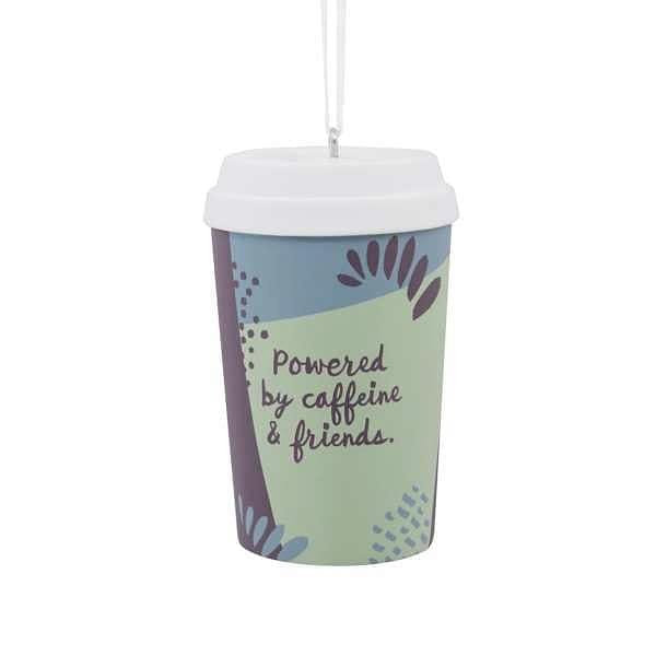 Powered by Caffeine & Friends Coffee Mug Ornament - Shelburne Country Store