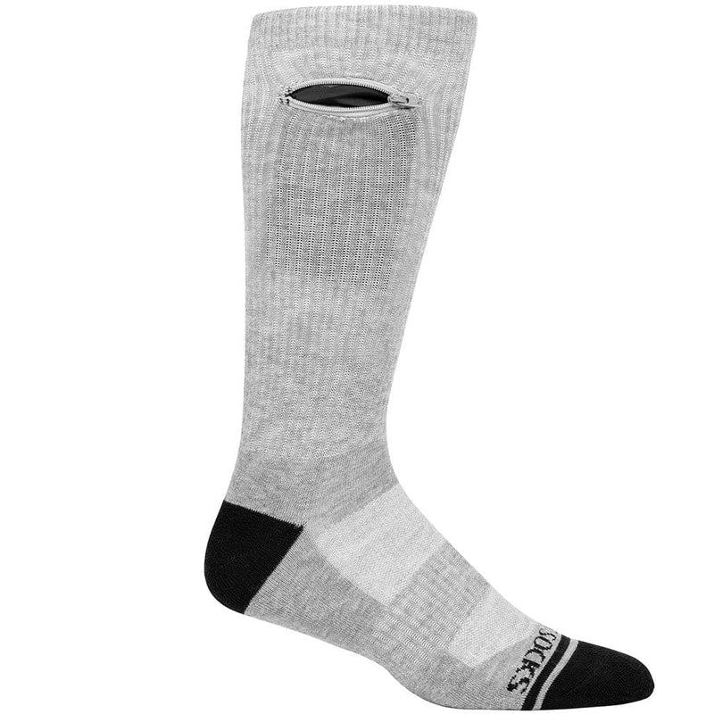 Pocket Socks - Crew Grey - Medium - Shelburne Country Store
