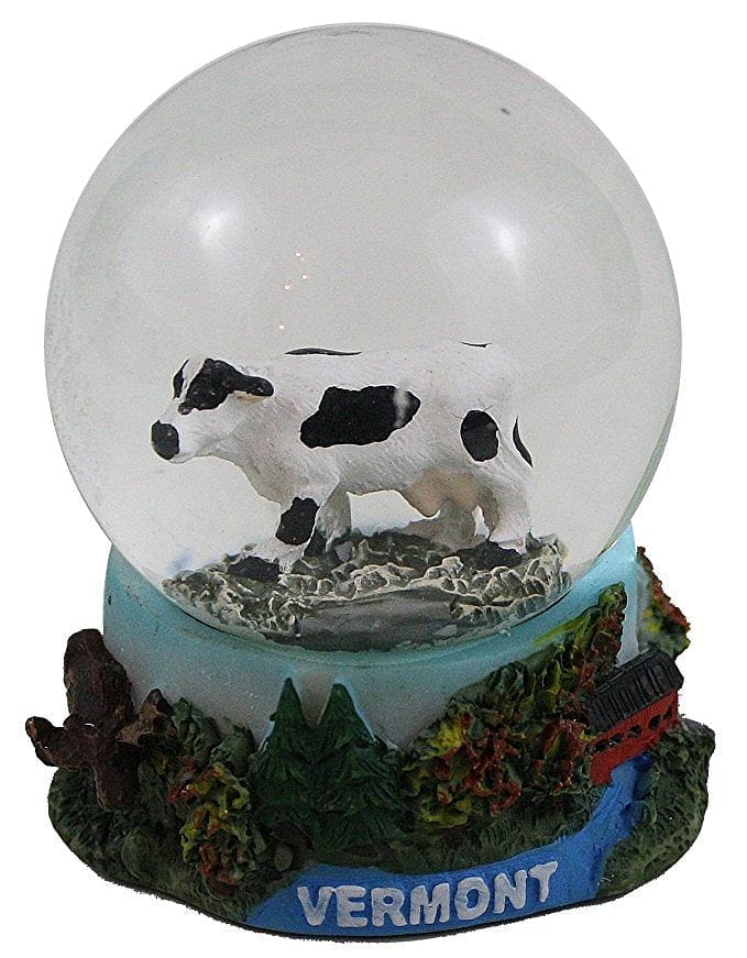 Small Cow Snowglobe with Polyresin Base - Shelburne Country Store