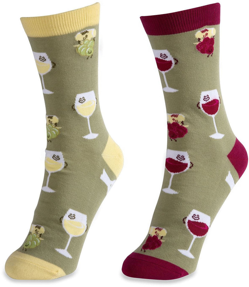 Wine Mismatched Socks - - Shelburne Country Store