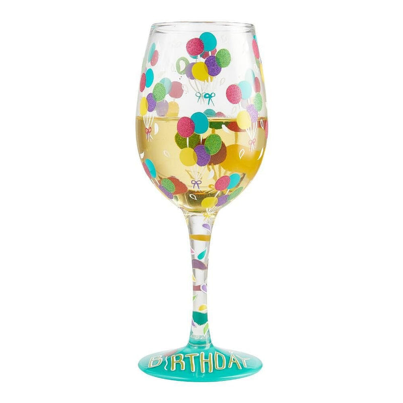 Wine Glass - Birthday Balloons - Shelburne Country Store
