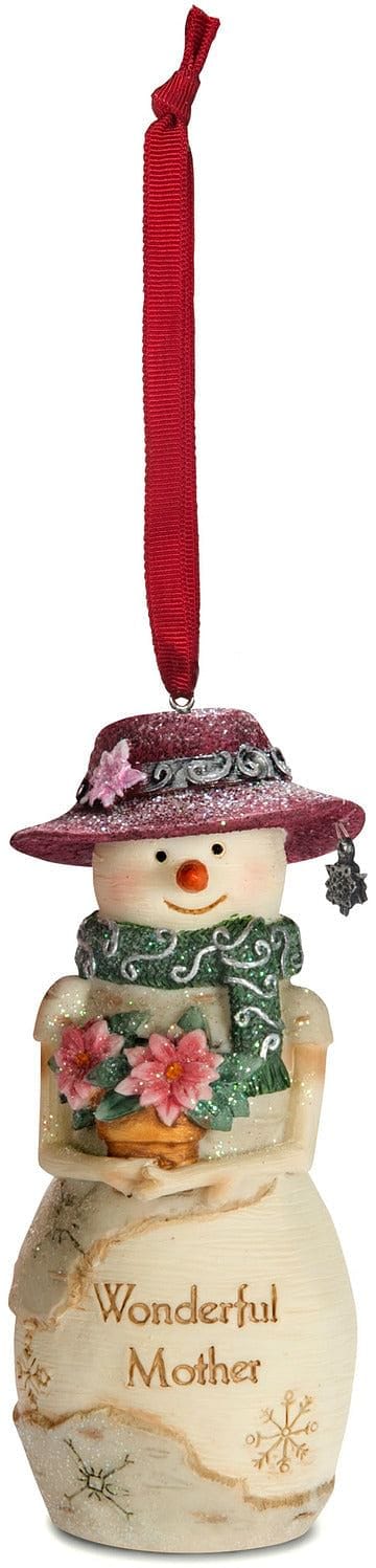 Birch Hearts Mother Snowman Ornament - Shelburne Country Store