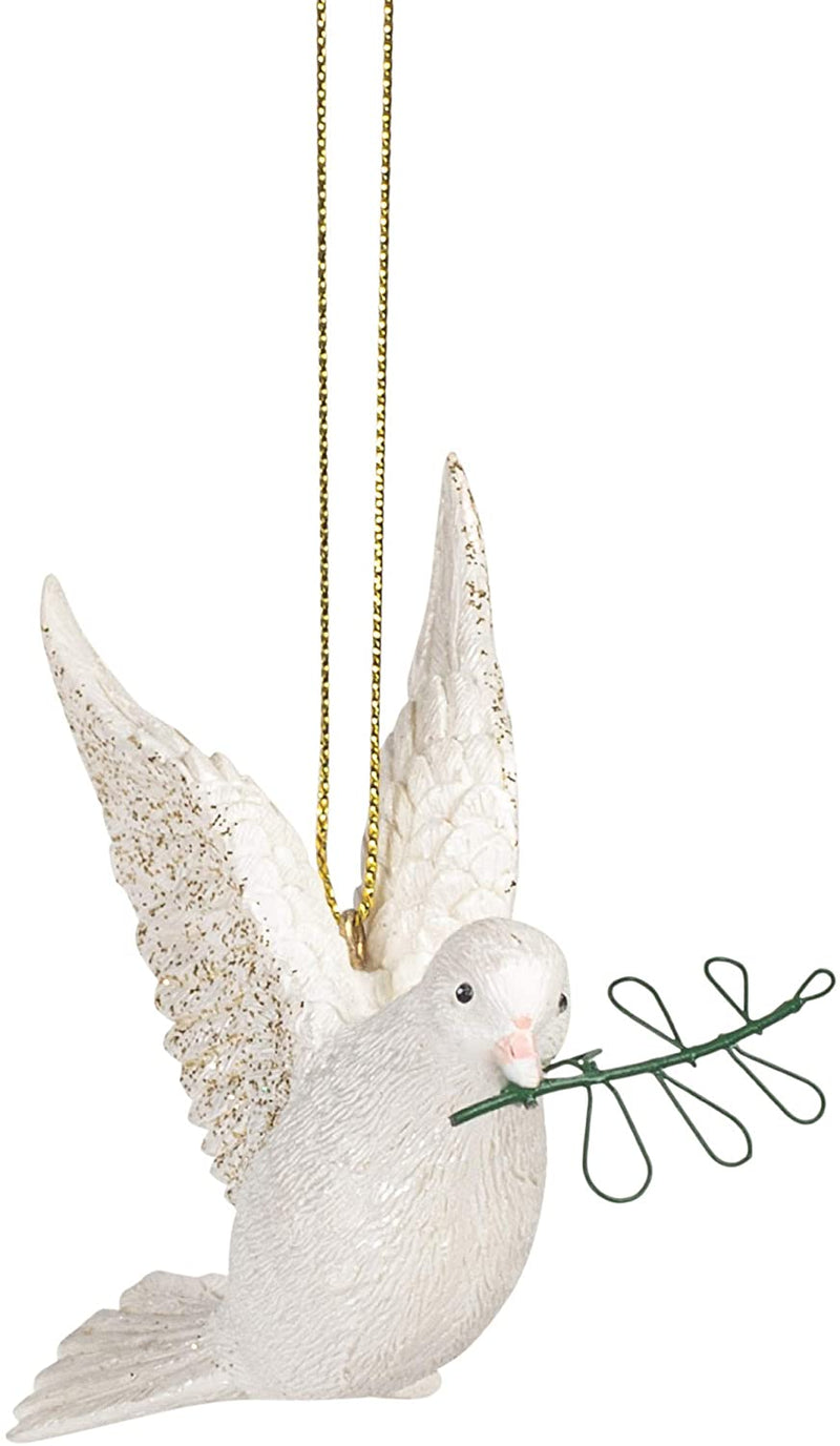 Dove with Olive Branch Ornament - Shelburne Country Store