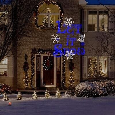 LightShow Swirling White/Blue LED Snowflakes - Shelburne Country Store