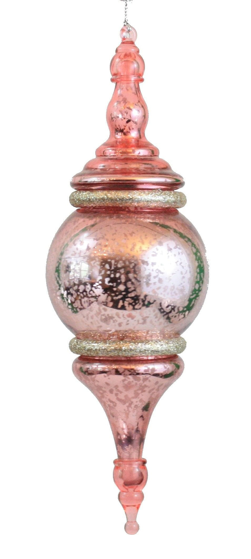 Pink Speckled Finial - Orb - Shelburne Country Store