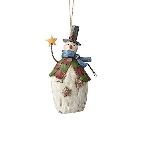 Jim Shore Heartwood Creek Folklore Santa W/Star Snowman Stone Resin Ornament, 4.25? - Shelburne Country Store