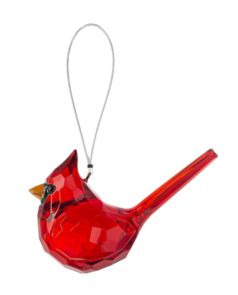 Elegant Acrylic Cardinal Ornament - Shelburne Country Store