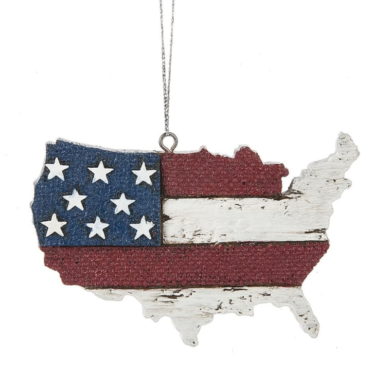 Old Glory Map Ornament - Shelburne Country Store