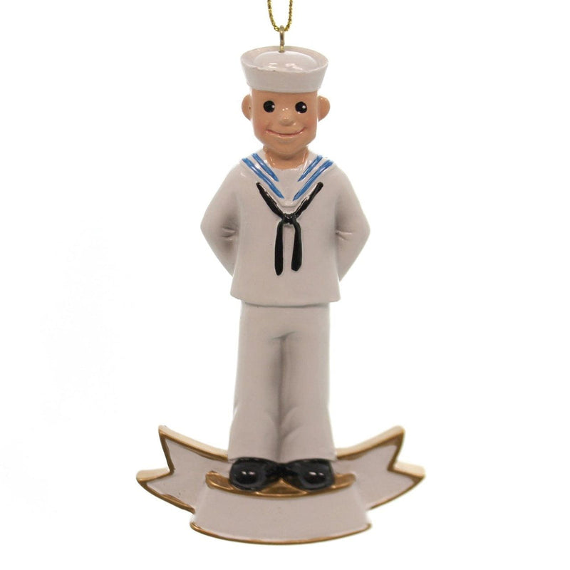Personalizable Navy Ornament - Shelburne Country Store
