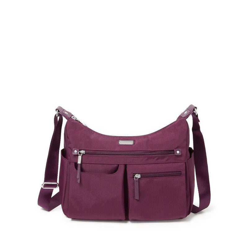 Anywhere Large Hobo Tote with RFID Phone Wristlet Eggplant - Shelburne Country Store