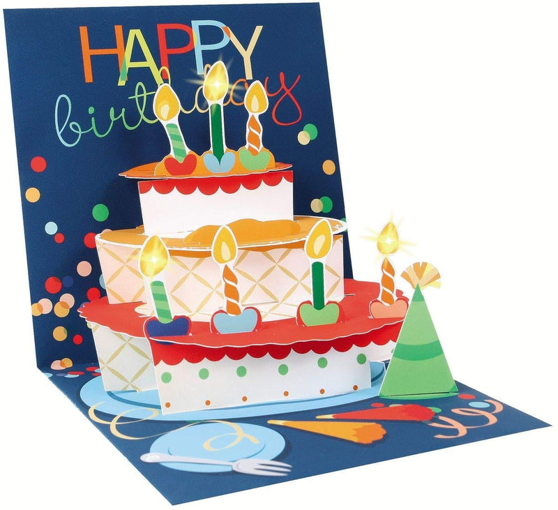 Birthday Cake Light Up  Pop Up Card - Shelburne Country Store