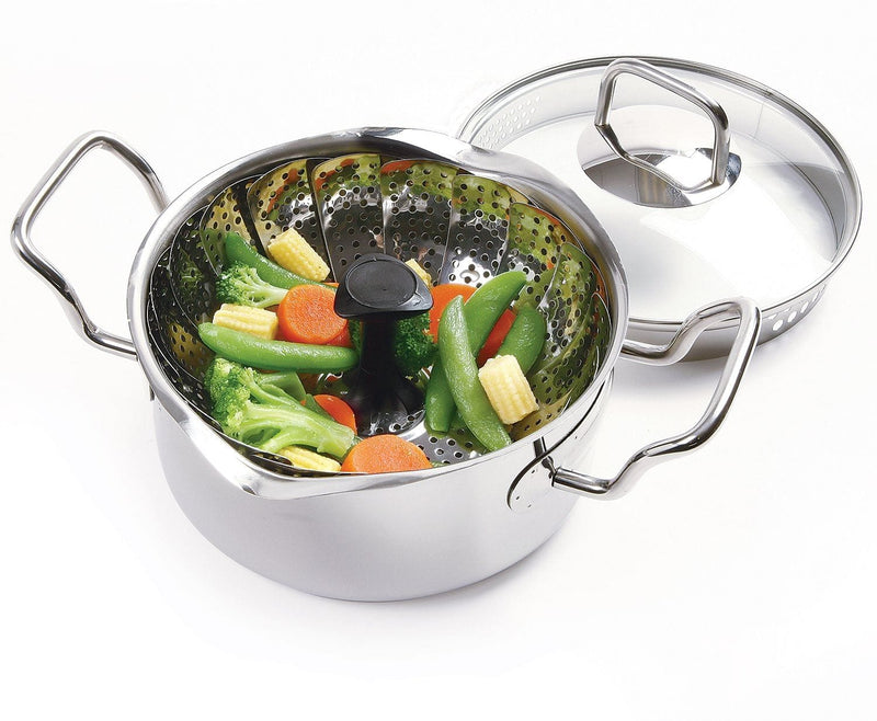 Stainless Steel Steamer With Detach/Extend Handle - Shelburne Country Store