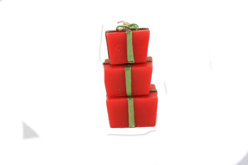 Stacking Gift Box Candle in Cello Bag - Red - Shelburne Country Store