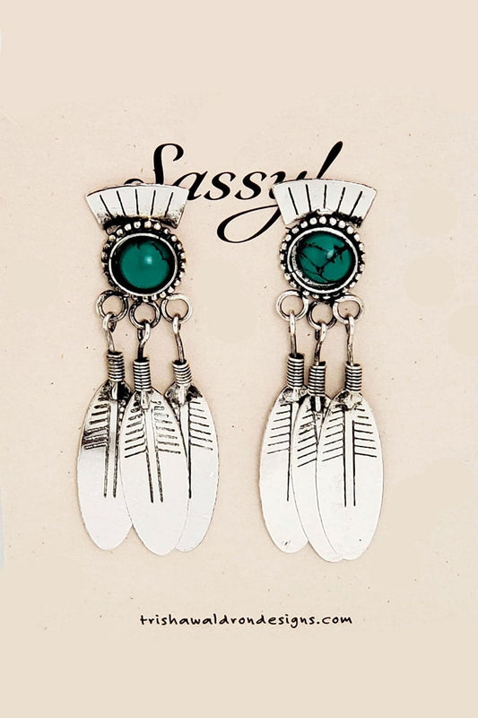 Dancing Feathers Earrings - Shelburne Country Store