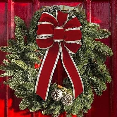 Holiday Living 8-in W x 17-in H Red Bow - Shelburne Country Store
