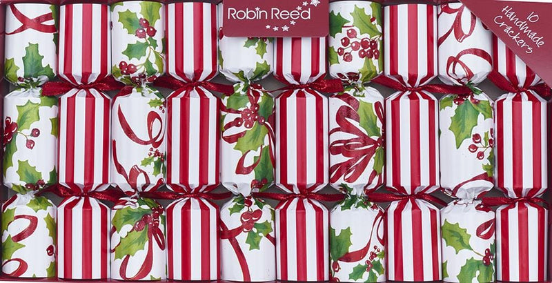 Ribbons and Holly Party Crackers - Shelburne Country Store