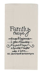 Family Recipe Waffle Towel - Shelburne Country Store