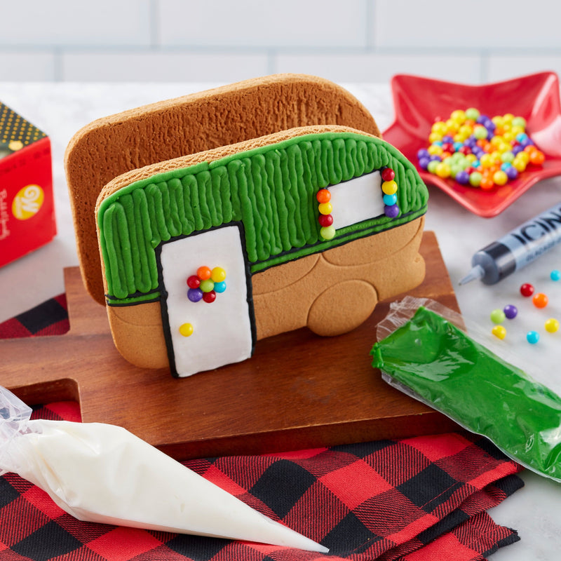 Wilton Outdoor Adventures Ahead Gingerbread Camper Decorating Kit - Shelburne Country Store