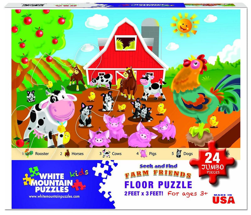 Farm Friends Floor Puzzle - 24 Pieces - Shelburne Country Store