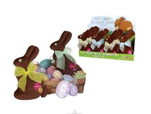 8.5 inch Chocolate Plush Bunnies - - Shelburne Country Store