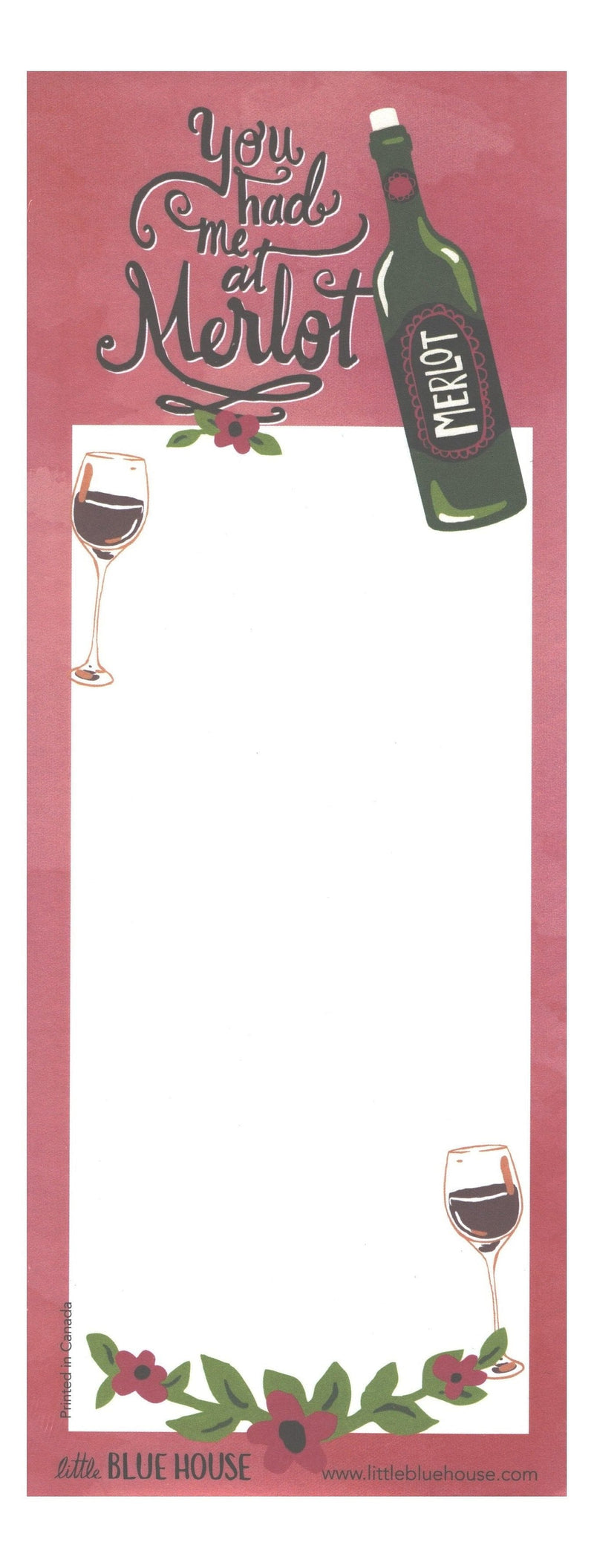 Hatley Magnetic List Pad - You Had Me at Merlot - Shelburne Country Store