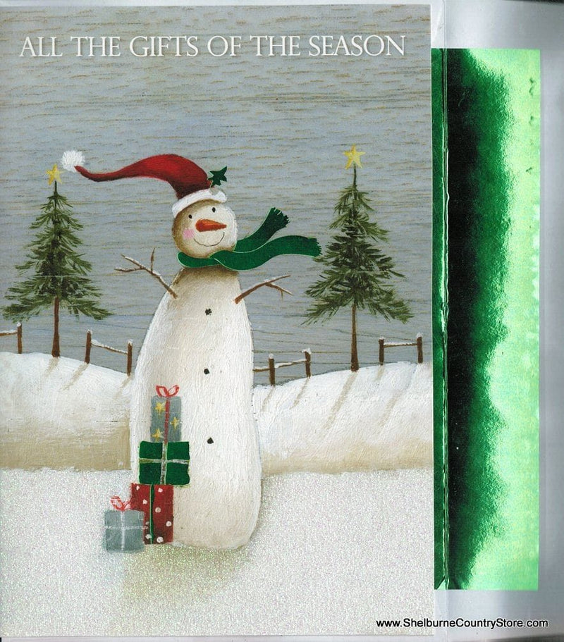 Luxury Greetings 18 Count - Snowman Gift - Shelburne Country Store