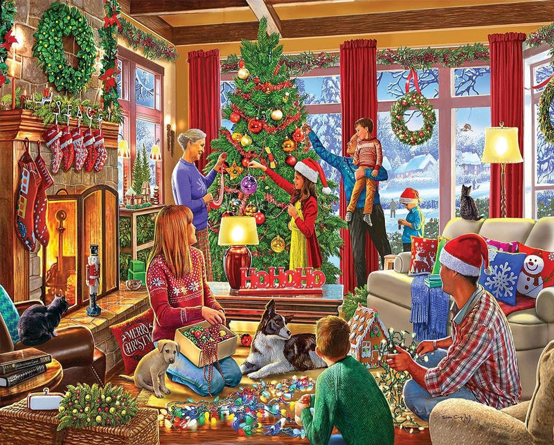 Decorating The Tree - 1000 Piece Jigsaw Puzzle - Shelburne Country Store