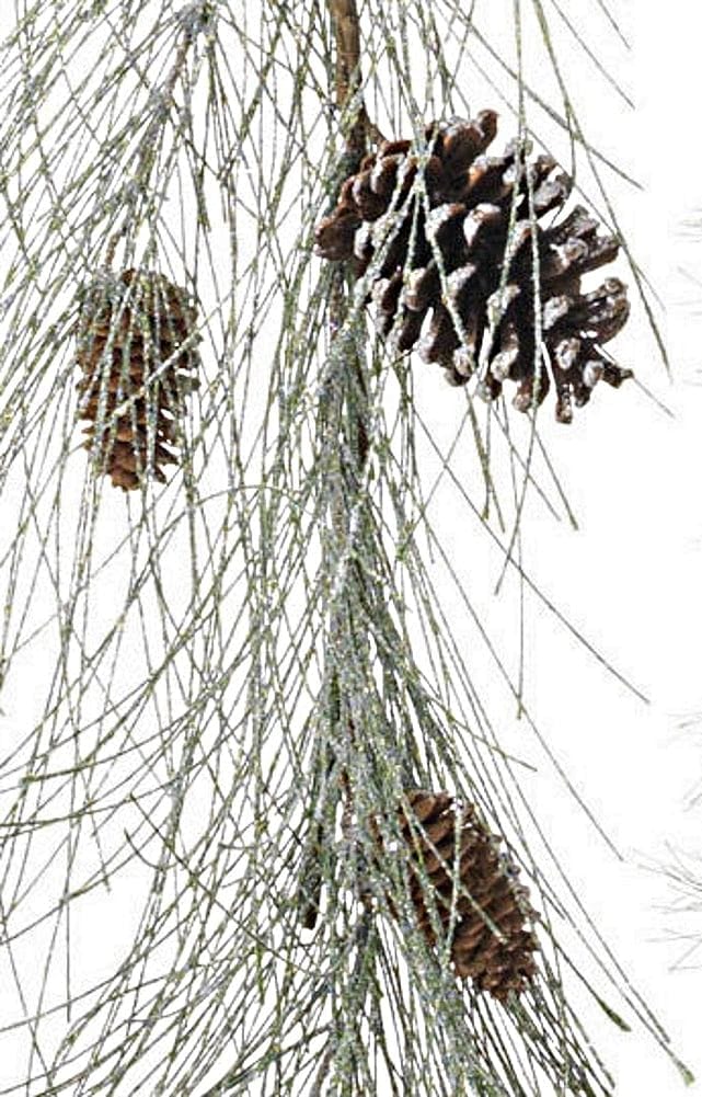 5 Foot Frosted Pinecone Garland - Shelburne Country Store