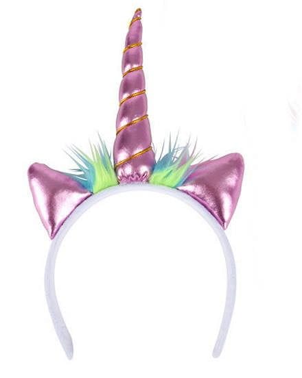Unicorn Head Band - Pink - Shelburne Country Store
