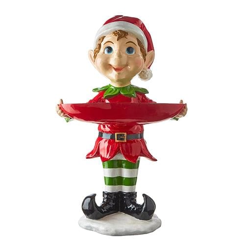 Elf With Bowl Figurine - Shelburne Country Store