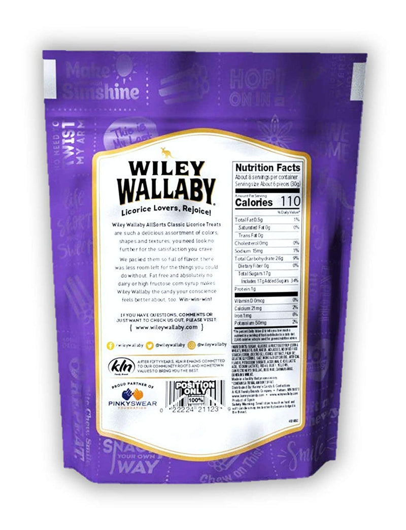 Wiley Wallaby Licorice - 8 Ounce - All Sorts - Shelburne Country Store